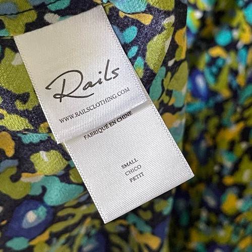 Rails Carmel Dress Long Sleeve Abstract Garden Women’s Size Small - Picture 5 of 9
