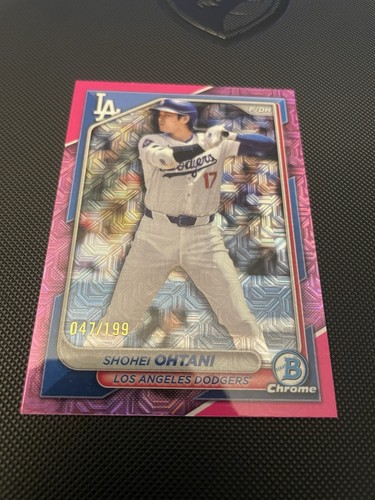 2024 Topps Bowman Chrome Shohei Ohtani Pink Mojo /199