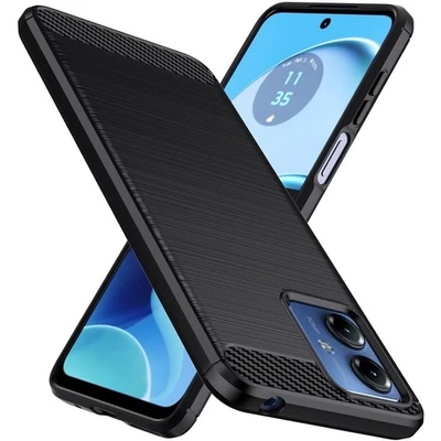 Schutzhülle für Motorola Moto G14 Handy Hülle Tasche Slim Cover Case Schwarz - Bild 1 von 4