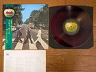 THE BEATLES Abbey Road 1969 Japan LP RED WAX w/ OBI Apple AP-8815