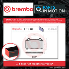 Brake Pads Set fits CHEVROLET CAMARO 3.6 Rear 09 to 15 Brembo 25940439 89047744