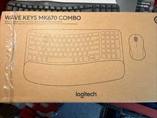 Logitech Wave Keys MK670 Combo Ergonomic Wireless Keyboard and Mouse-Please Read