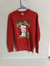 Vintage Christmas Sweatshirt 90's Santa Clause Size S Crew Neck USA Made!