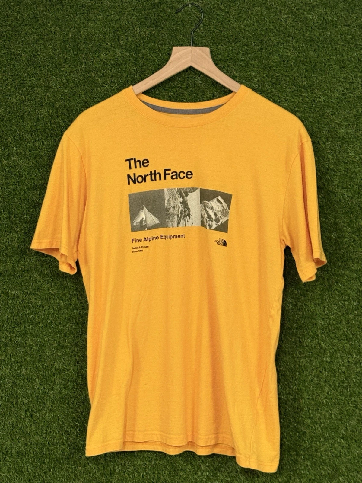 The North Face Yellow Photo Expedition Mountian Shirt Medium