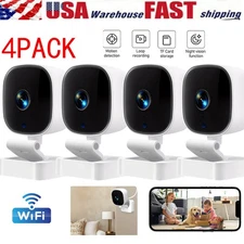 1-4PCS Security Home Camera 1080p 2.4G WiFi Night Vision Smart Indoor IP Cam
