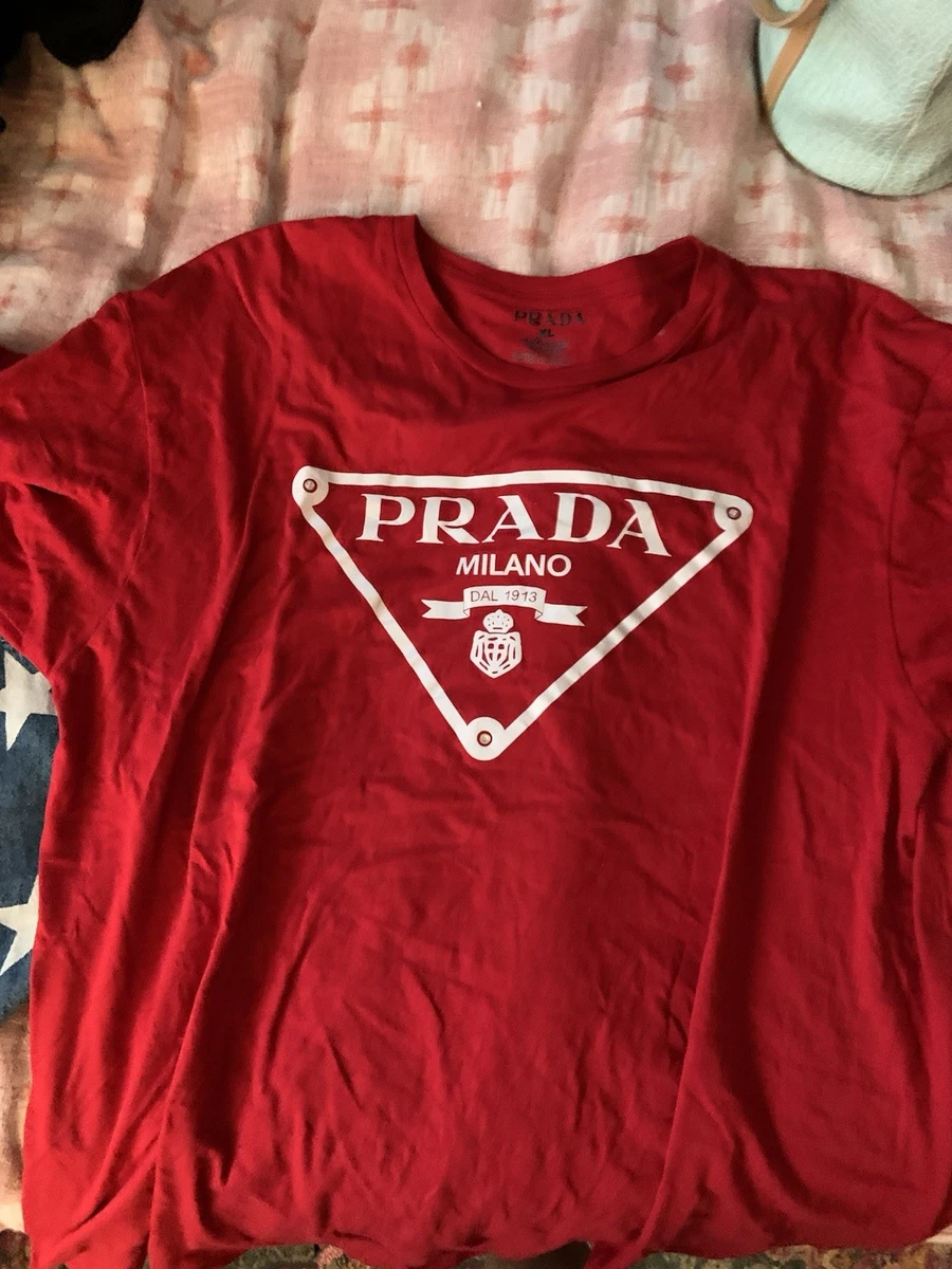 PRADA Cotton Solid T-Shirts for Men for sale | eBay
