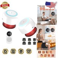 Electric Cupping Therapy Kit 2pk Remote Control Heat Muscle Soreness