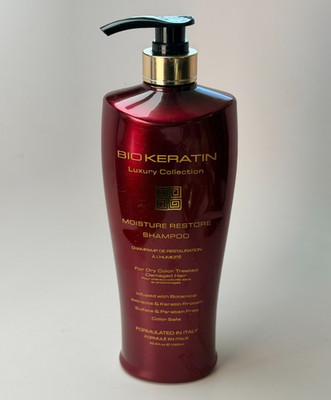 BioKeratin Protein Luxury Moisture Restore Botanical Shampoo Dry Color Treated