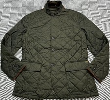 POLO RALPH LAUREN MENS QUILTED RIDING SHOOTING JACKET OLIVE GREEN SIZE M