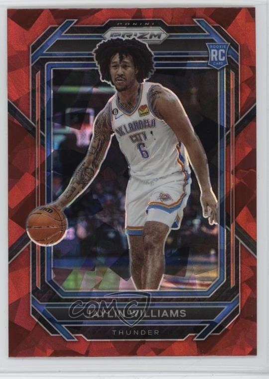 2022-23 Panini Prizm Red Ice Prizm Jaylin Williams #247 00ht