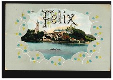 Ansichtskarte Vornamen: Felix, Landschaft mit...