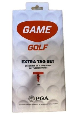 NEW Game Golf Extra Tag Set x18 PGA of America Arccos Golf Smart Sensor Similar