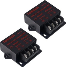 2-Pack 12V to 5V Converter DC 12V 24V to 5V 10A Step Down Converter Adapter D