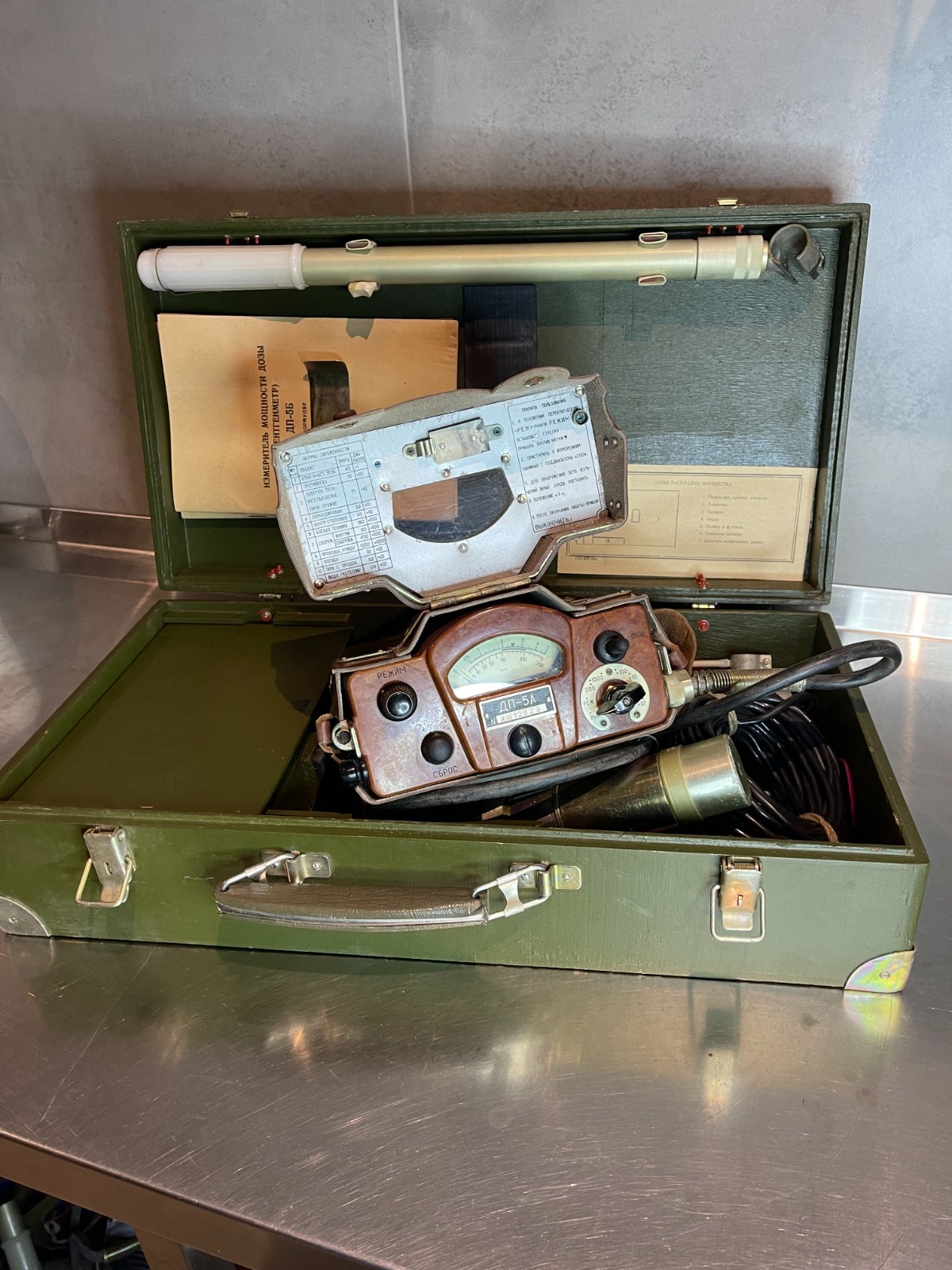 DP-5A ДП-5А Military Geiger counter Radiation Detector New Old Stock tested