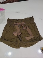 NWOT LOFT Womens Sz 2 Belted High Rise Paper Bag Shorts bin 1