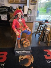 Captain Morgan Rum Resin Bar Statue Figure 48" Display Bar Decor Rare Pirate Htf