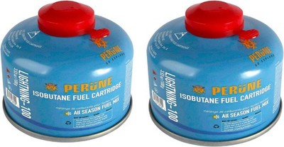 Iso-Butane Camping Fuel Gas Canister All Season Mix - 100gram (2 Pack)