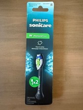 New Genuine Philips Sonicare Diamond Clean W Replacement Brush Heads 2pk Black