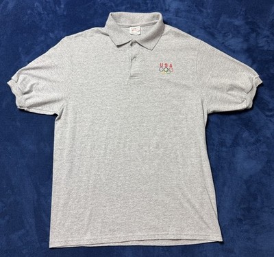 Vintage USA Stedman By Hanes Polo Size Large EUC