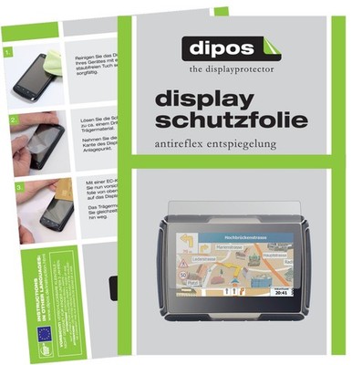 3x Schutzfolie matt für NavGear TourMate N4 Displayschutzfolie Folie Display