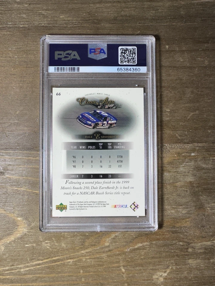 1999 Dale Earnhardt JR RC PSA 10 Rookie SP Authentic 66 NASCAR Gem Dale Jr - Image 2 of 2
