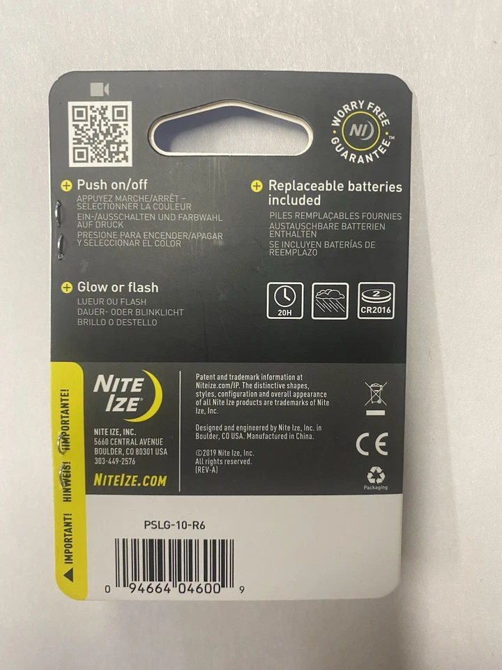 Colar de LED Nite Ize SpotLit vermelho (3 peças) - Imagem 2 de 2