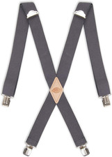 Men S 1-1/4" Solid Straight Clip Suspender Adjustable Fit, Heavy-Duty Clips