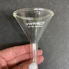 VWR Powder Funnel Glass 60 x 13 mm Total of 6 Funnels