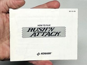 Rush'N Attack - 5 Screw + Hang Tag - (Nintendo NES Game) Complete CIB 