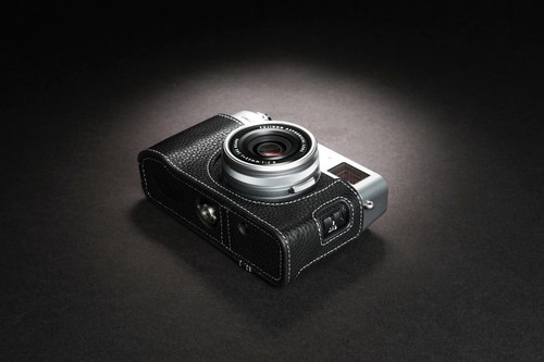 Funda Bolso Completo de Cuero Real Genuino para Cámara para FUJIFILM X100V Parte Abierta B - Imagen 7 de 9