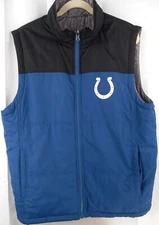 NFL Indianapolis Colts Sports Mens G-III  Reversible Logo Vest Size Medium