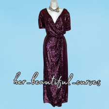 JOANNA HOPE SHIMMERING SEQUINS WEDDING EVENING PARTY DRESS SIZE 22