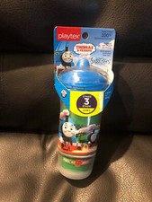 Playtex Sipsters sippy cup Thomas friends 9oz spill proof spout New