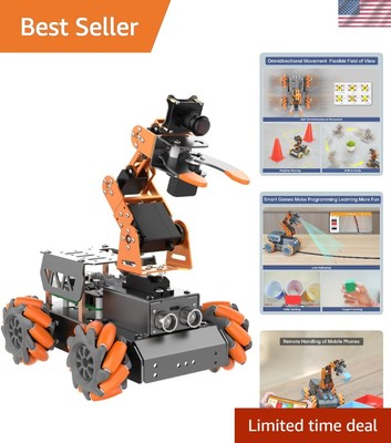 Smart AI Vision Robot Arm with Raspberry Pi 5 - App Controlled & Interactive