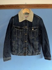 Vintage Lee Storm Rider Sherpa Rider Denim Jacket Size Small