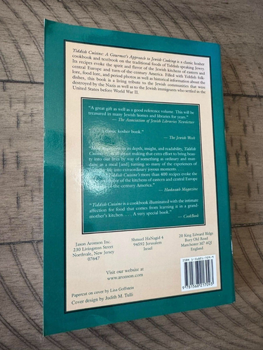 Rare YIDDISH CUISINE Jewish Cooking Robert Sternberg 1993 Like New Cookbook - Imagen 2 de 4