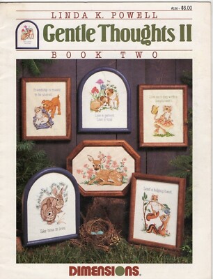 Dimensions Cross Stitch Chart 'Gentle Thoughts II - Book Two # 136' Rare Bargain