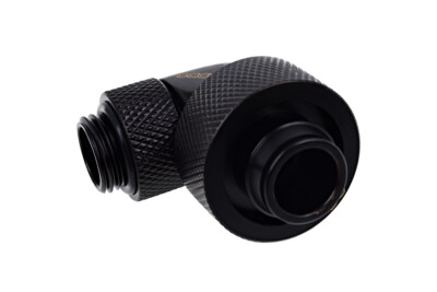 Alphacool Eiszapfen 19/13mm Anschraubtülle 90° drehbar G1/4 - Deep Black