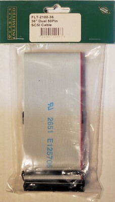 Cables Unlimited 36-in, 2 Device 50-pin Narrow SCSI Cable, Gray PVC