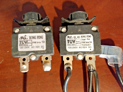 2 PCS RONG FENG Supply protect RFMB Series 15A TC2/OL0/C1 RESET
