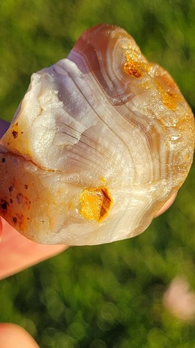 Beautiful 1.1 oz Lake Superior Agate LSA - Nice Grey & White with Great Lines! - Picture 5 of 12