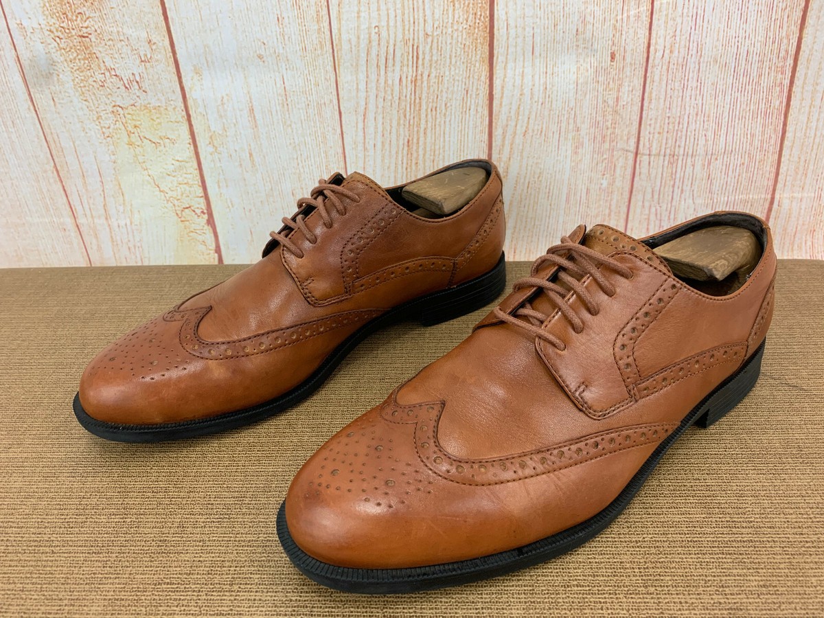 COLE HAAN Men Collen Wing Tip II British Tan Brown Oxford  display picture 3
