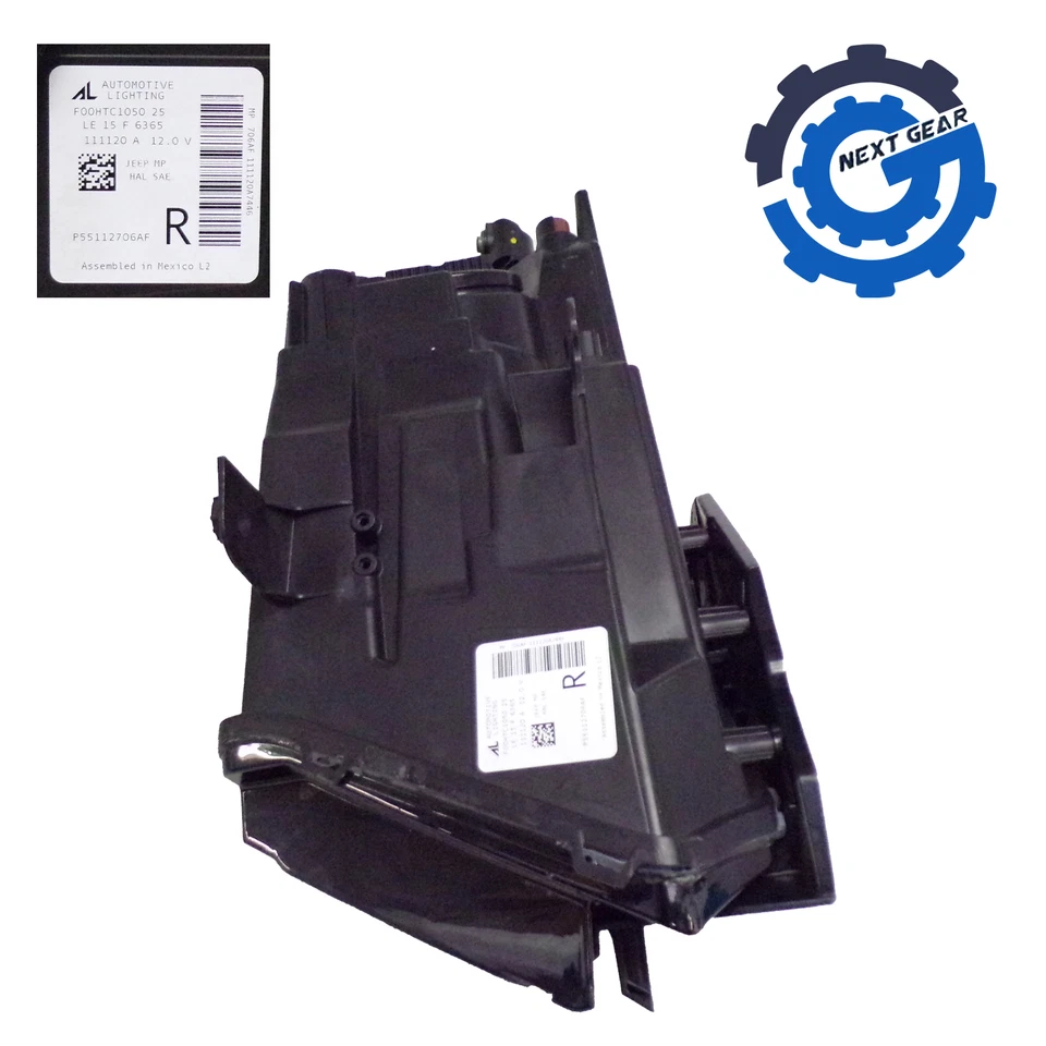 New OEM Mopar Headlight Assembly for 2017-2021 Jeep Compass 55112706AF - Image 3 of 4