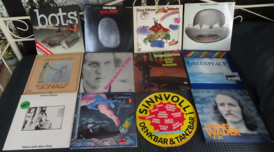 12 LPs Deutsche Liedermacher Konvolut Hirsch, Veen, Wader, Bots Wegner, Lage