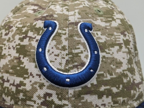 Indianapolis Colts Hat Green Digi Camo New Era 9Twenty NFL Salute To Service - Picture 5 of 11
