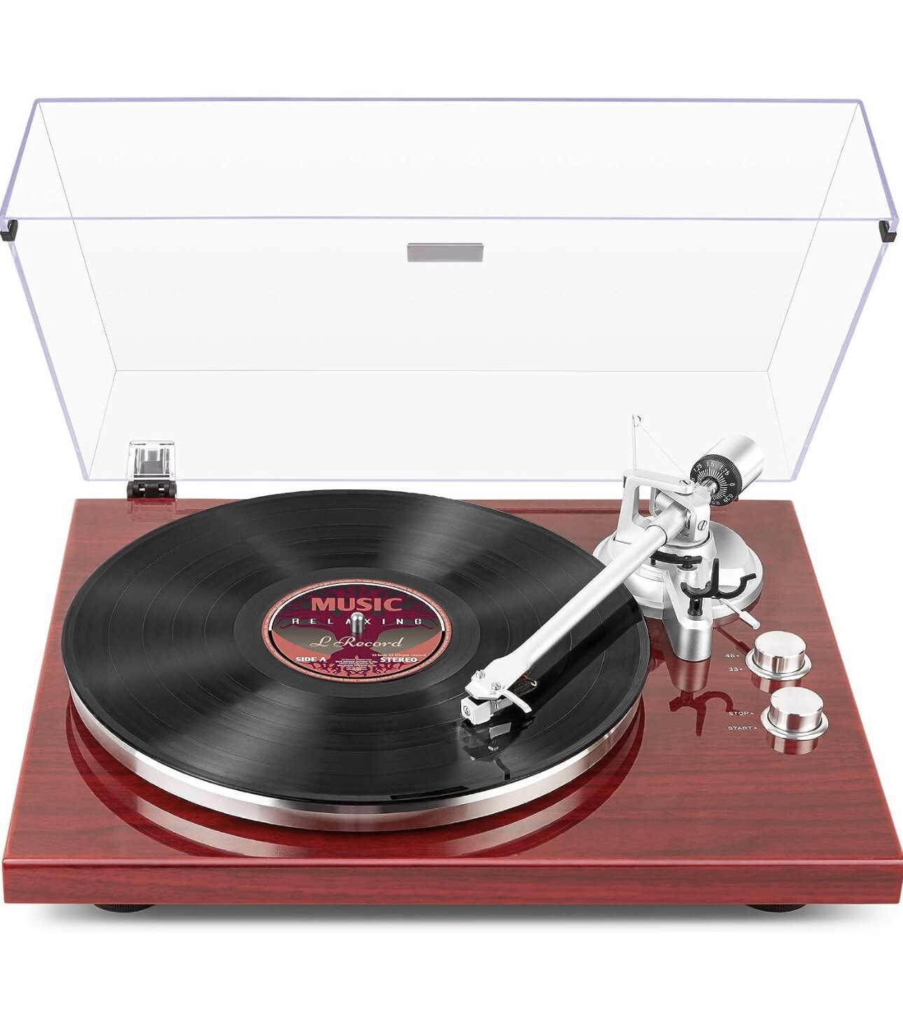 1 By One High Fidelity Belt Drive Turntable System Built In Amplifier Bluetooth