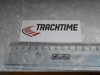 2x TRACKTIME Sticker, Werbeaufkleber, TRACKTIME Aufkleber, Tuning Aufkleber