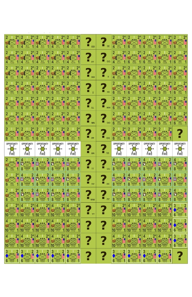 USA PanzerBlitz Panzer Leader Colored counters. - Image 2 of 4