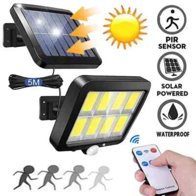 Solar Straßenlaterne 160 LED bewegungsmelder Straßenlampe Solarleuchte Außen DHL
