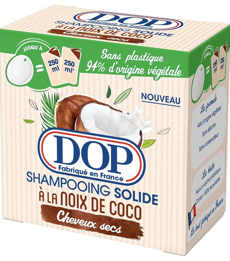 Shampoing solide DOP coco lot de 3 soins capillaires écologiques 65g